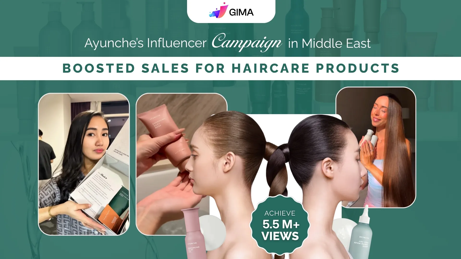 Ayunche’s Influencer Campaign in Middle East | Boosted Sales For Haircare Products, Achieved 5.5 M+ Views