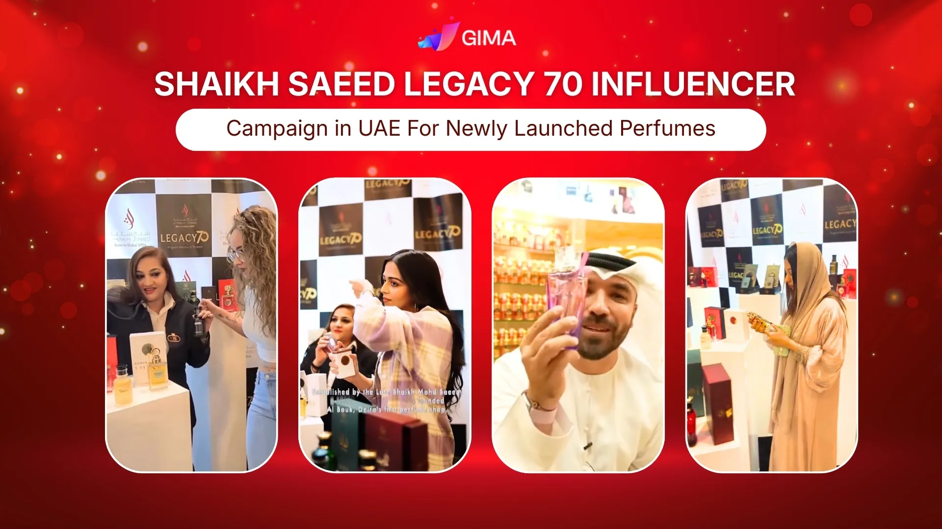 Shaikh Saeed legacy 70 Influencer Campaign in UAE For Newly Launched Perfumes